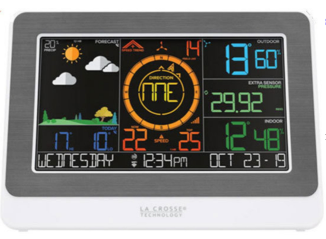327-30647 Dual Display WIFI Wind and Weather Station image 1